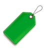 green sale tag